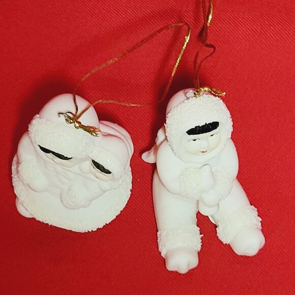 Arctic Kids Of Alaska Snow Babies Christmas Ornaments Set of 2 - Picture 6 of 11